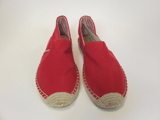 Joy and Mario Red Canvas Espadrille Slip On Flat Women's US sizes 6-11 NEW!!!