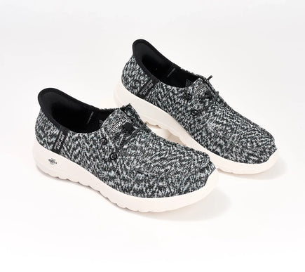 SKECHERS GO WALK Joy Halen Black White Sneaker Women's sizes 5-11/NEW!!!