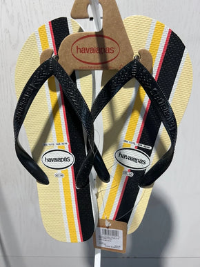 Havaianas Top Nautical Stripes White/Black Sandal Men EU sizes 39/40-45/46 NEW!