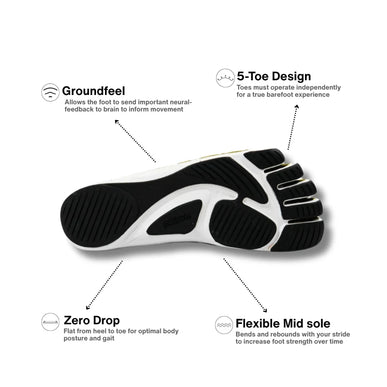 Peluva Zen Active Slip-On Ivy Green/White Barefoot Toe Shoes Mens US Sizes 8-14