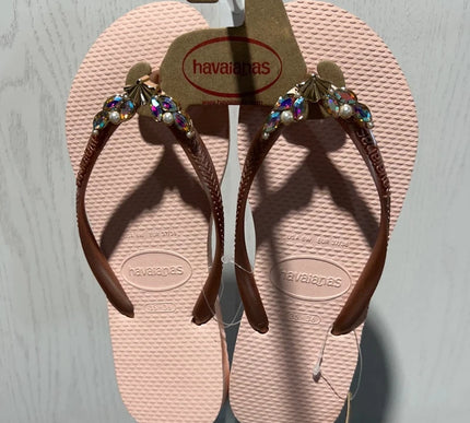 Havaianas Slim Mermaid I Ballet Rose Flip Flop Sandal Women sizes 35/36-41/42