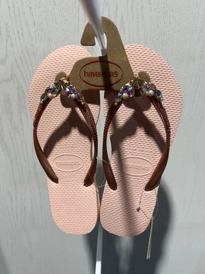 Havaianas Slim Mermaid I Ballet Rose Flip Flop Sandal Women sizes 35/36-41/42