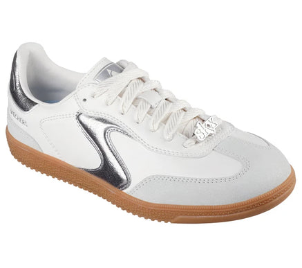 SKECHERS Hotshot Cool Glow White Silver Sneaker Women's sizes 5-11/NEW!!!
