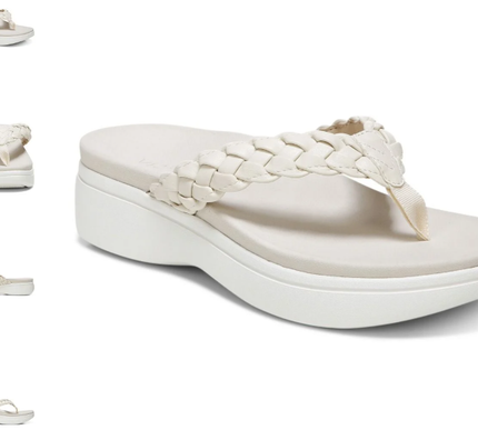 Vionic Kenji Cream Platform Comfort Sandal Women's US sizes 5-11 NEW!!!!