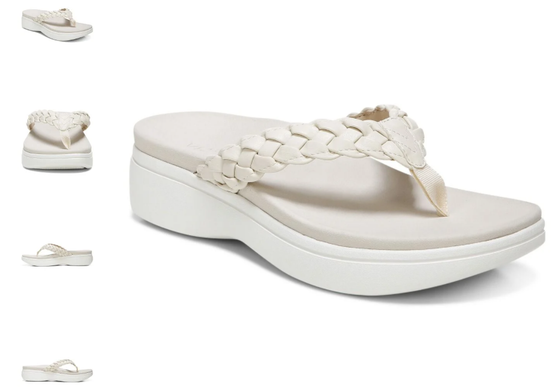 Vionic Kenji Cream Platform Comfort Sandal Women's US sizes 5-11 NEW!!!!