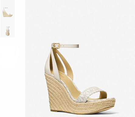 Michael Kors Kimberly Vanilla Cream Logo Espadrille Women's US sizes 6-10/NEW!!!