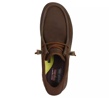 SKECHERS Melson-Edrick Brown RF Slip-ins Loafer Shoe Men's sizes 7-14/NEW!!