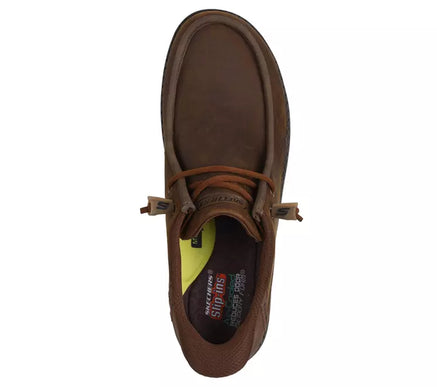 SKECHERS Melson-Edrick Brown RF Slip-ins Loafer Shoe Men's sizes 7-14/NEW!!