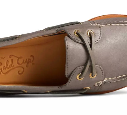 Sperry Gold Cup A/O 2-EYE Soft Gray Boat Shoe Men's US sizes 7-15/NEW!!!