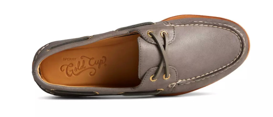 Sperry Gold Cup A/O 2-EYE Soft Gray Boat Shoe Men's US sizes 7-15/NEW!!!