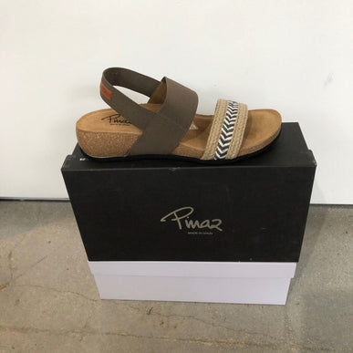 Pinaz Sandal 1231 Elastico Taupe Cork Sandal Women's EU sizes 36-41/6-11 NEW!
