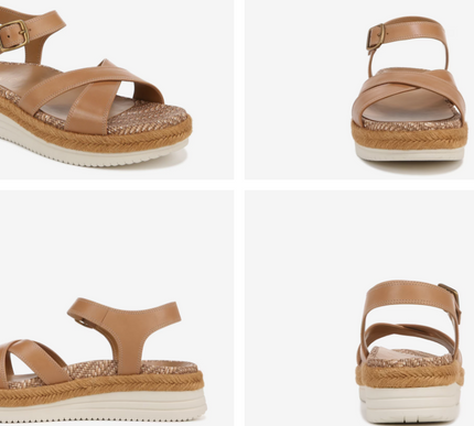Vionic Mar Camel Leather Strappy Sandal Arch Support Women's sizes 5-11/NEW!!