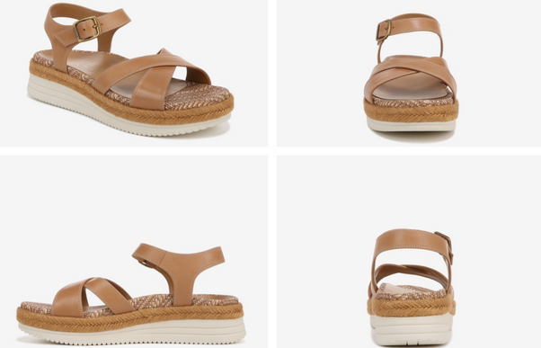 Vionic Mar Camel Leather Strappy Sandal Arch Support Women's sizes 5-11/NEW!!