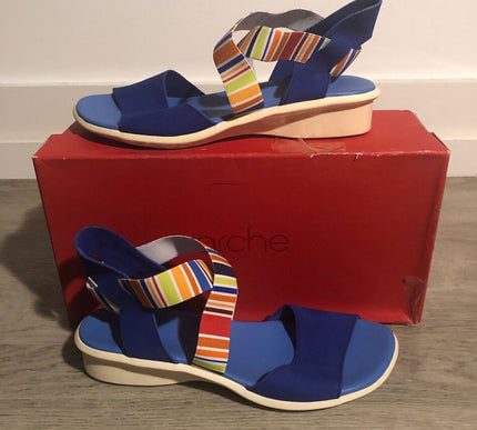 Arche Satia Saphire/Multi/Bora Comfort Flat Sandal Women's sizes 36-42/5-11 NEW!