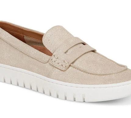 Vionic Uptown Gold Metallic Leather Slip-on Loafer Women's sizes 5-11/NEW MEDIUM