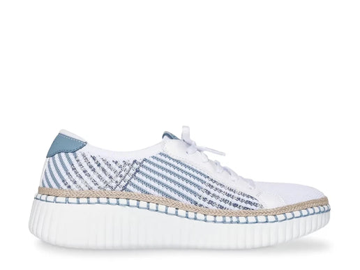SKECHERS Wilshire Blvd - Breezy Stroll White Blue Sneaker Womens sizes 5-11 NEW