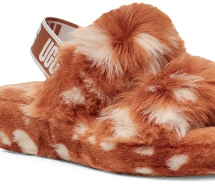 UGG Oh Yeah Spots Natural Shearling Slipper Women's US sizes 5-12-NEW
