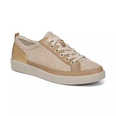 Vionic Winny Linen Canvas Natural Gold Sneaker Women's sizes 5-11/NEW!! MEDIUM