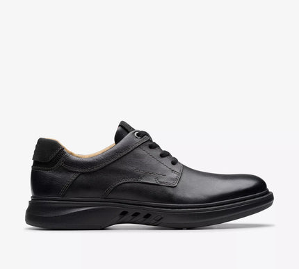 Clarks Un Briley Pace Black Leather Casual Loafer Shoe Men's US sizes 7-15 NEW!!