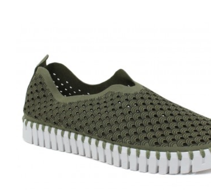 Ilse Jacobsen Tulip 139 Army Green Slip-on Shoe Women's EU sizes 36-41 NEW!!