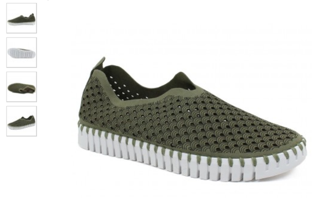 Ilse Jacobsen Tulip 139 Army Green Slip-on Shoe Women's EU sizes 36-41 NEW!!
