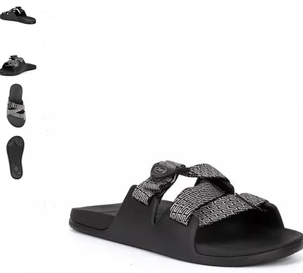 Chaco Chillos Slide Fret Black Comfort Sandal Men's US sizes 7-15 NIB!!!
