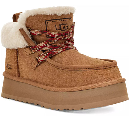 UGG Funkarra Cabin Cuff Chestnut Lace-up Boot Bootie Women's US sizes 5-12/NEW!!