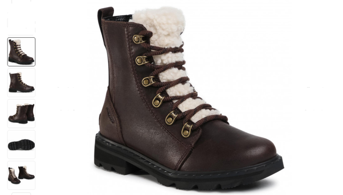 Sorel Lennox Lace Cozy Blackened Brown Boot Women's US sizes 6-11/NEW!!!