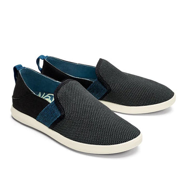 Women's Olukai Hale'Iwa Black Teal Sneaker Slip-on US Size 6.5 NIB