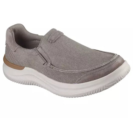 SKECHERS Hasting-Vigo Taupe Relaxed Fit Sneaker Shoe Men's sizes 7-14/NEW!!