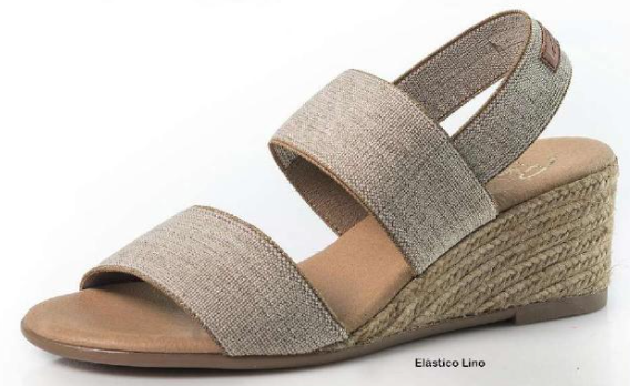 Pinaz Sandal 531 or 431 Elastico Lino Wedge Women's EU sizes 36-41/6-11 NEW!!!