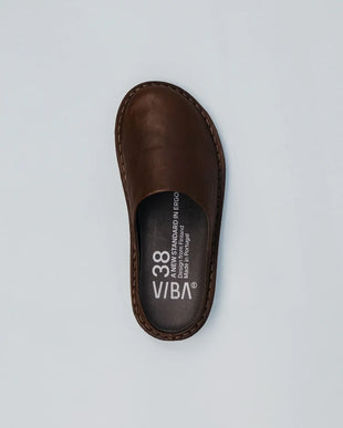 VIBAe Roma Cocoa Brown Slip On Loafer Mule EU Unisex sizes W6/36-M15/48