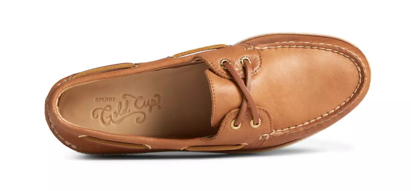 Sperry Gold Cup A/O 2-EYE Soft Tan Boat Shoe Men's US sizes 7-15/NEW!!!