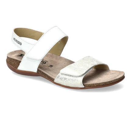Mephisto Agave White Anklestrap Comfort Sandal Women's Sizes 35-42 NEW