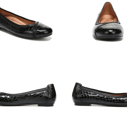 Vionic Caroll Ballet Flat Black Comfort Shoe Women's sizes 5-11 NEW!!!!