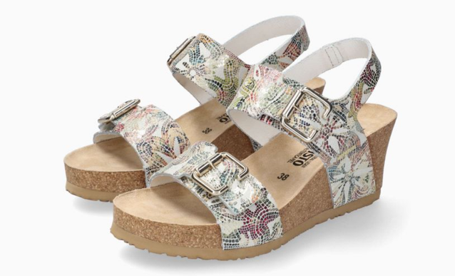 Mephisto Lissandra Multicolored Wedge Comfort Sandal Women's sizes 35-42 NEW!!!