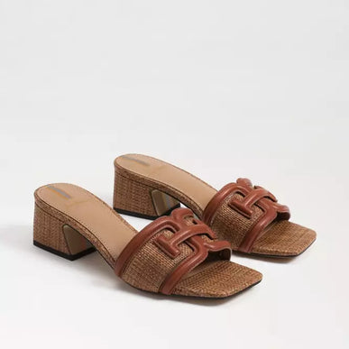 Sam Edelman Waylon Cognac Cuoio Weave Slide Sandal Women's US sizes 6-10/NIB!!!