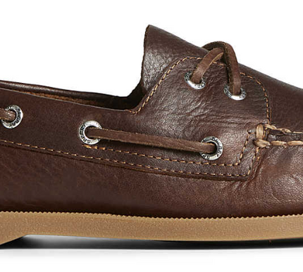 Sperry A/O Authentic Original 2 Eye Pull-Up Dark Tan Boat Shoe Mens sizes 7-16 M