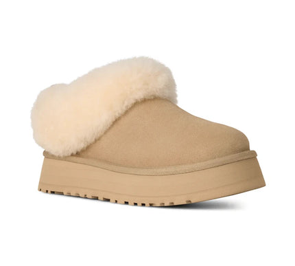 UGG Tazzelle Mustard Seed Platform Slipper Womens US sizes 5-10 NEW