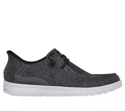 SKECHERS Melson-Coronado Black/Grey Slip-ins Sneaker Shoe Men's sizes 7-14/NEW!!