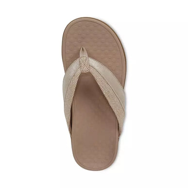 Vionic Shore Natural Gold Canvas Leather Sandal Women's sizes 5-11/NEW!!!