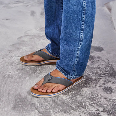 Hari Mari Flip Flops Mens Scouts Gray US sizes 8-13 NEW