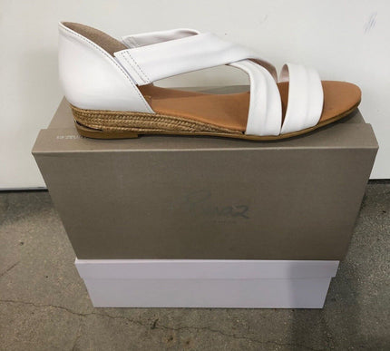 Pinaz Irina White Leather Sandal 317 AO Blanco Women's EU sizes 36-41/6-11 NEW!!