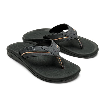 Men's Olukai Kia II Dark Shadow Flip Flop Size 7 NEW