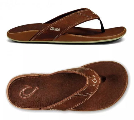 Men's Olukai Nui Rum Flip Flop Comfort Sandal US Sizes 7-16 NEW!!!