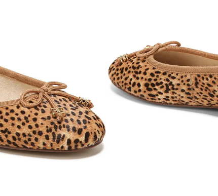 Sam Edelman Felicia Luxe Speckled Cheetah Multi Ballet Flat Women sizes 6-10/NEW