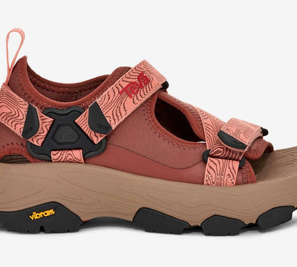 Teva Grandview Max Mahogany/Dahlia Trail Running Sandal Womens sizes 6-11