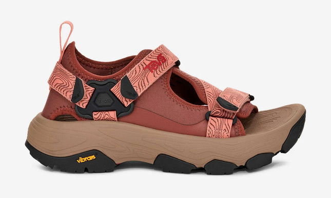 Teva Grandview Max Mahogany/Dahlia Trail Running Sandal Womens sizes 6-11