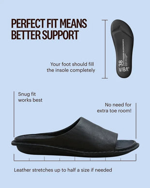 VIBAe SAINT TROPEZ Preto Black Leather Sandal EU Unisex sizes W6/36-M15/48