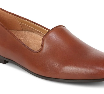Vionic Willa II Brown Leather Flat Slip-On Comfort Shoe Women's sizes 6-10 NEW!!